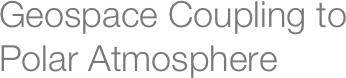 Geospace Coupling to Polar Atmosphere