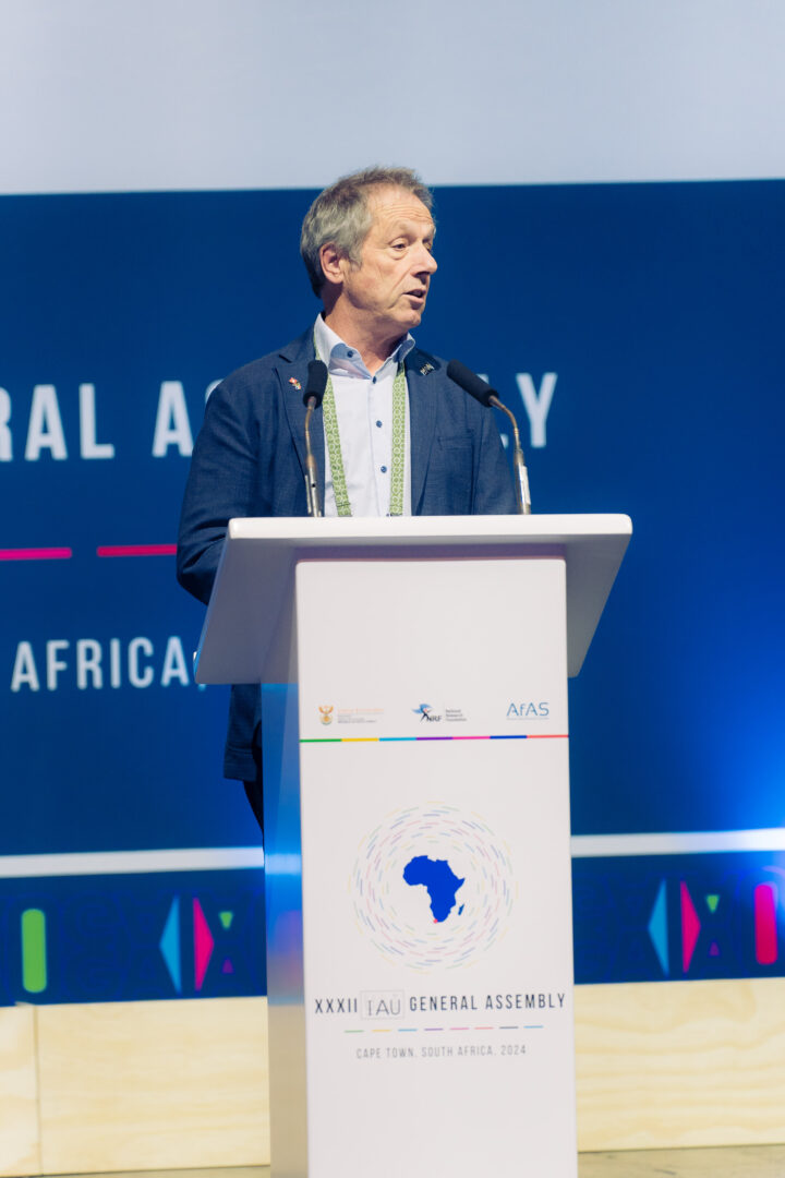 Willy Benz becoming the new IAU president during the IAU general assembly 2024 in Cape Town, Africa.