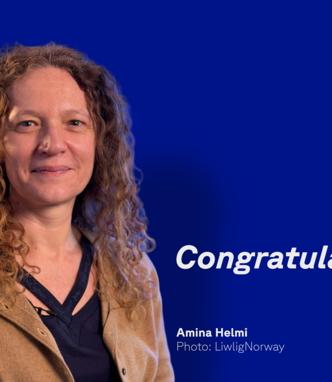 Amina Helmi, congratulations from ISSI for the Kavli Prize. Picture by LiwligNorway
