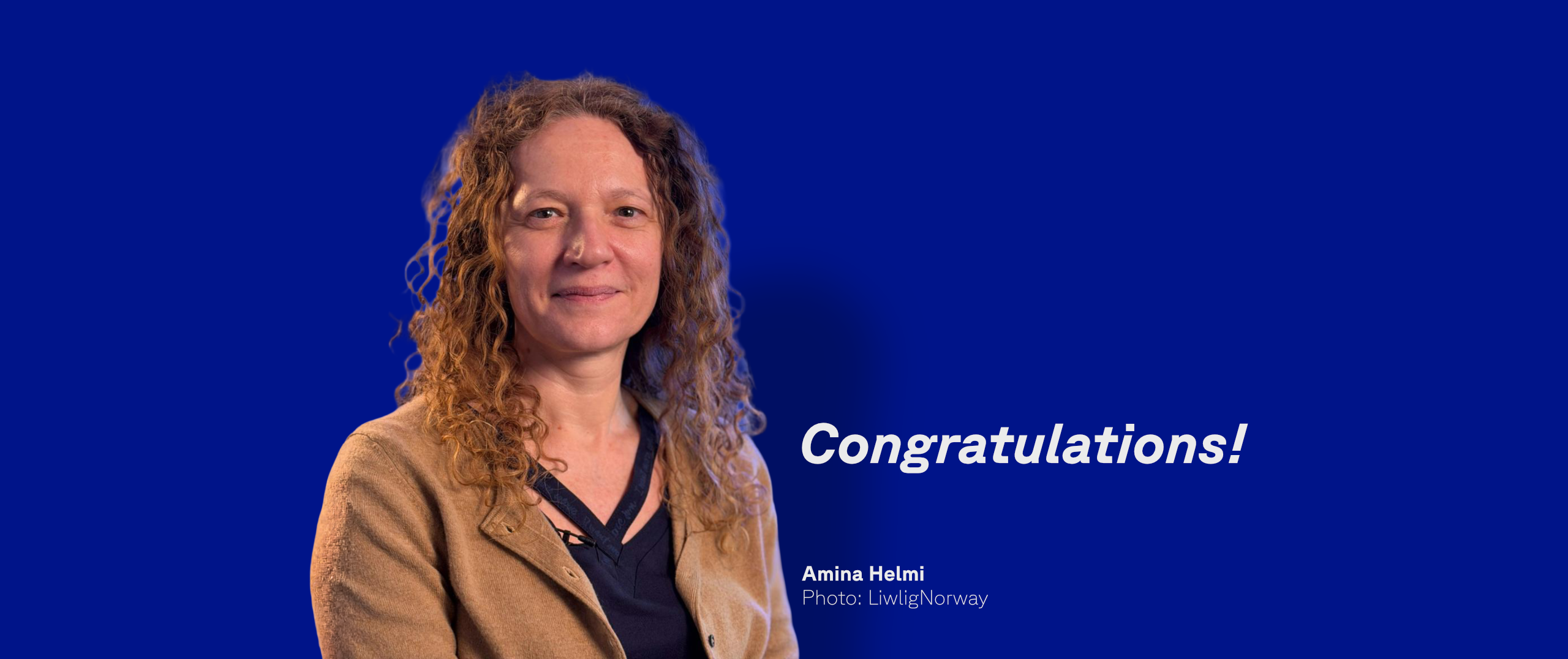 Amina Helmi, congratulations from ISSI for the Kavli Prize. Picture by LiwligNorway