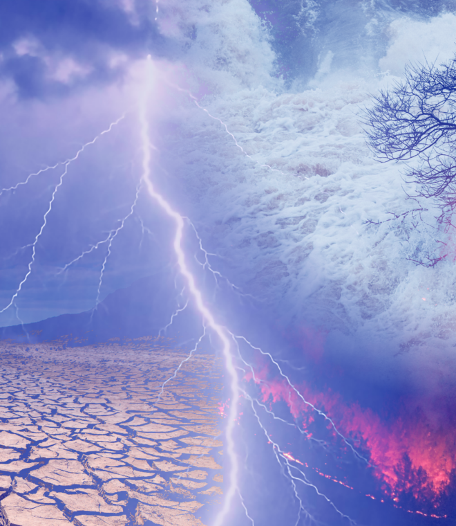 Extreme Weather ISSI Special Event graphic by Fabio Crameri
