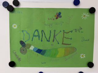 Thank you card from the students to ISSI.