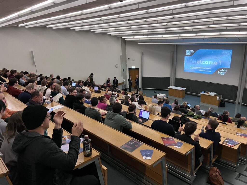 The Surprising Expansion History of the Universe –Public ProISSI Lecture by Nobel Laureate Adam Riess. Photo by Fabio Crameri