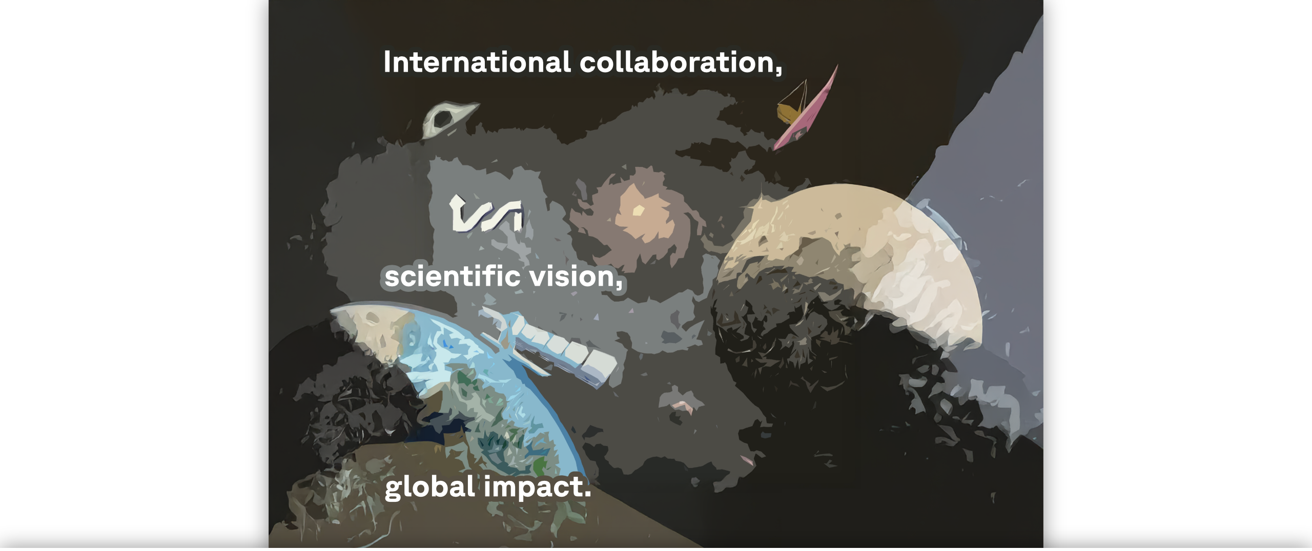 ISSI header graphic showing ISSI Mural and saying: "International collaboration, scientific vision, global impact."