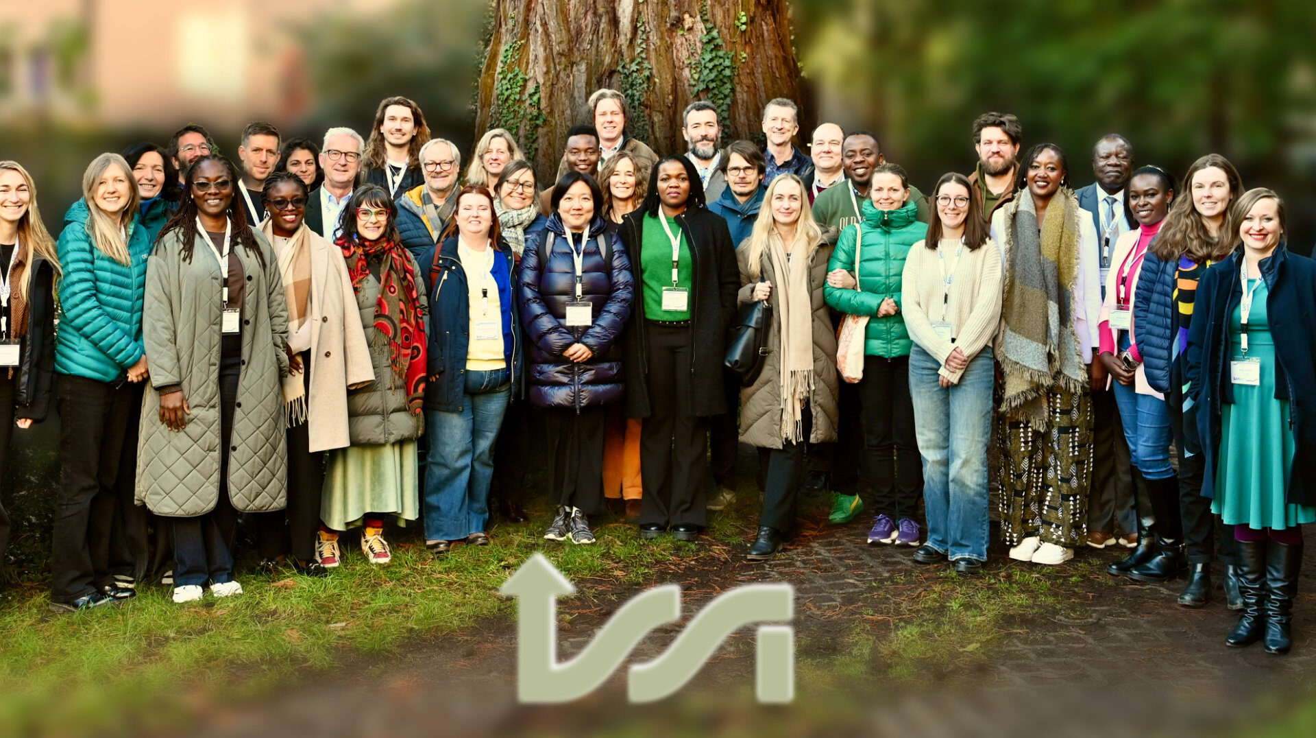 Group picture of the December 2025 ISSI Workshop on Opening up Earth Observations for Climate Adaptation. Photo and visual adjustments by Fabio Crameri, ISSI.