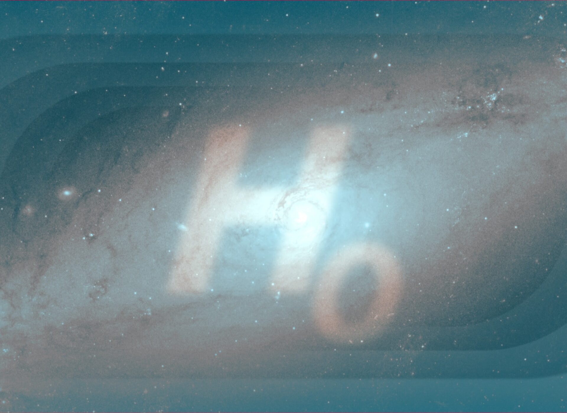 H0 Hubble constant universe graphic design by Fabio Crameri, ISSI.