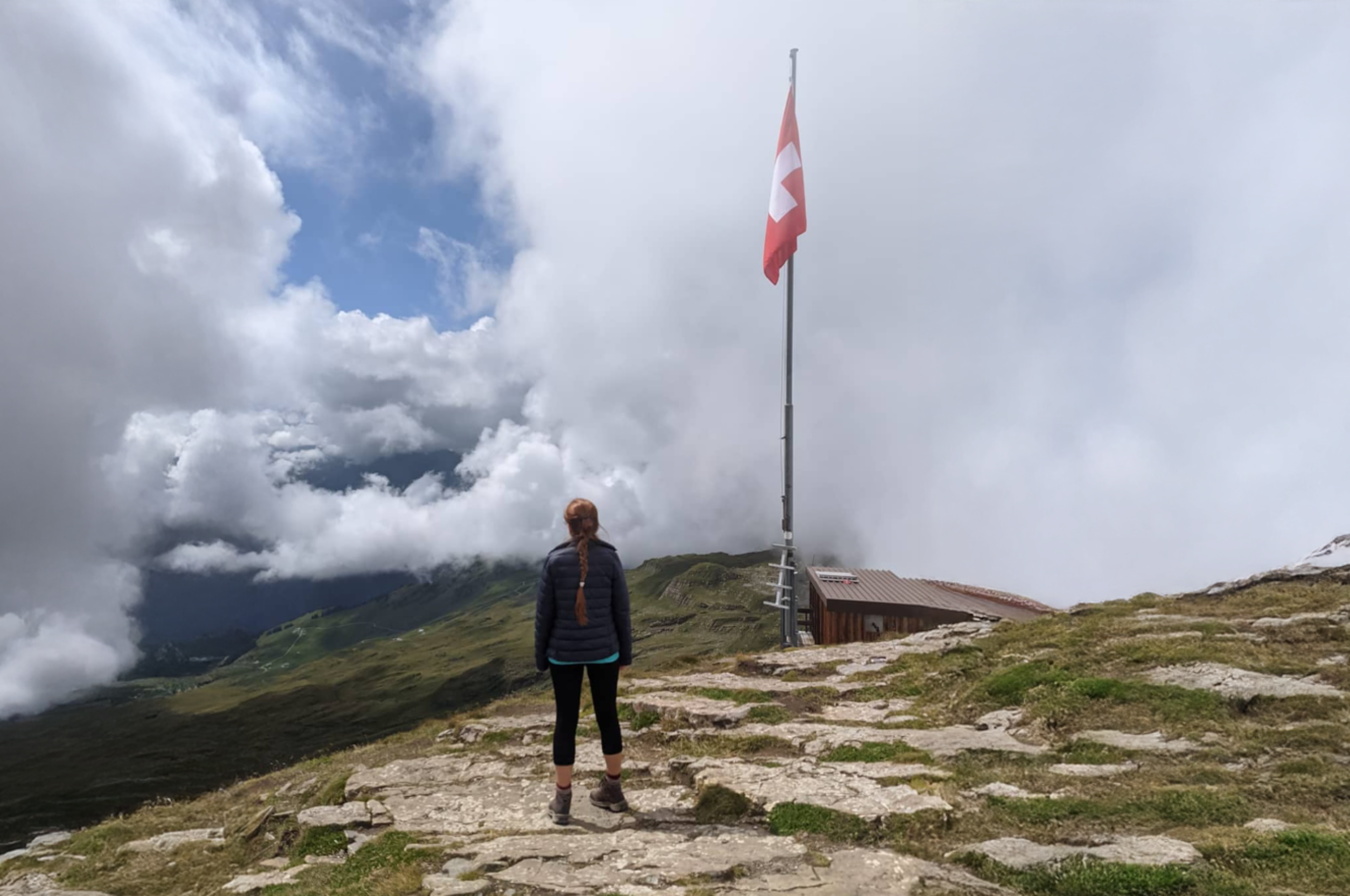 Sabina Raducan in the Swiss Alps.