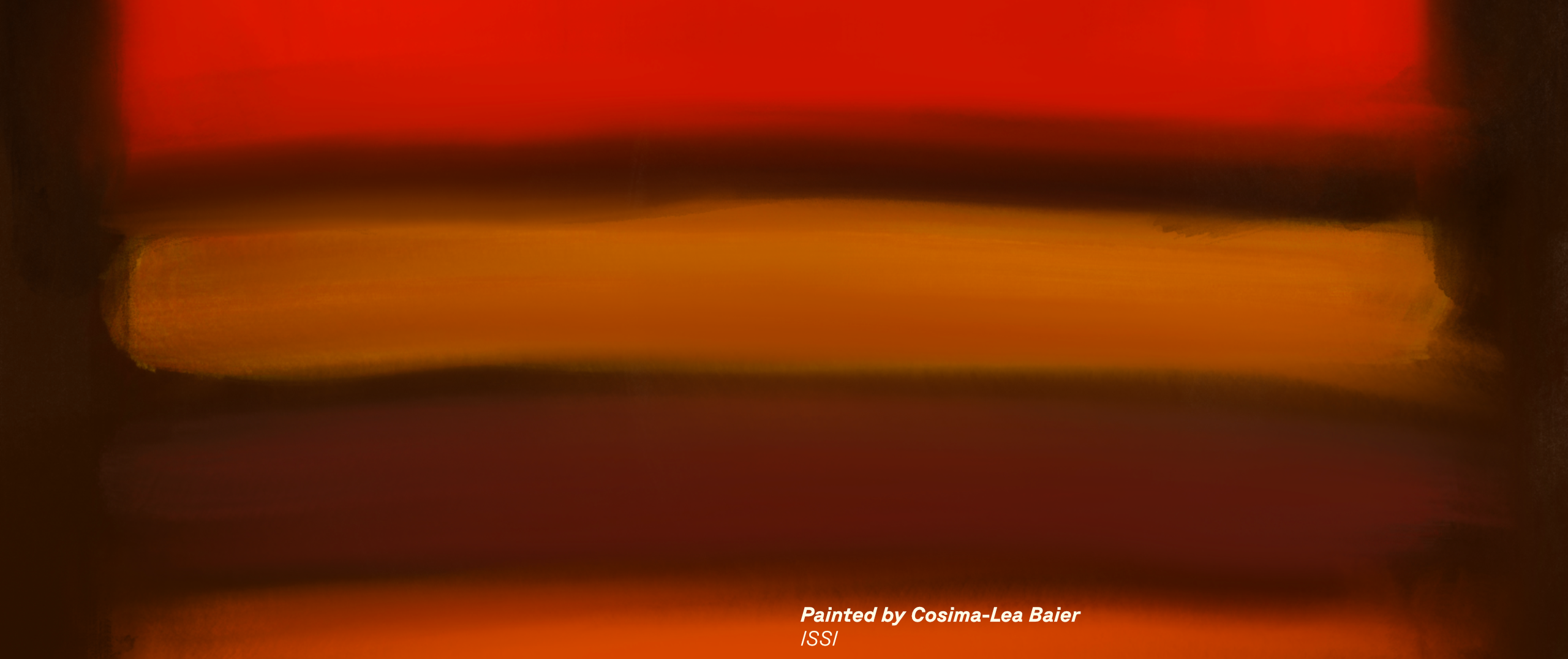 Painting of smooth, "diffusive-looking" observational signature by Cosima-Lea Baier, ISSI.
