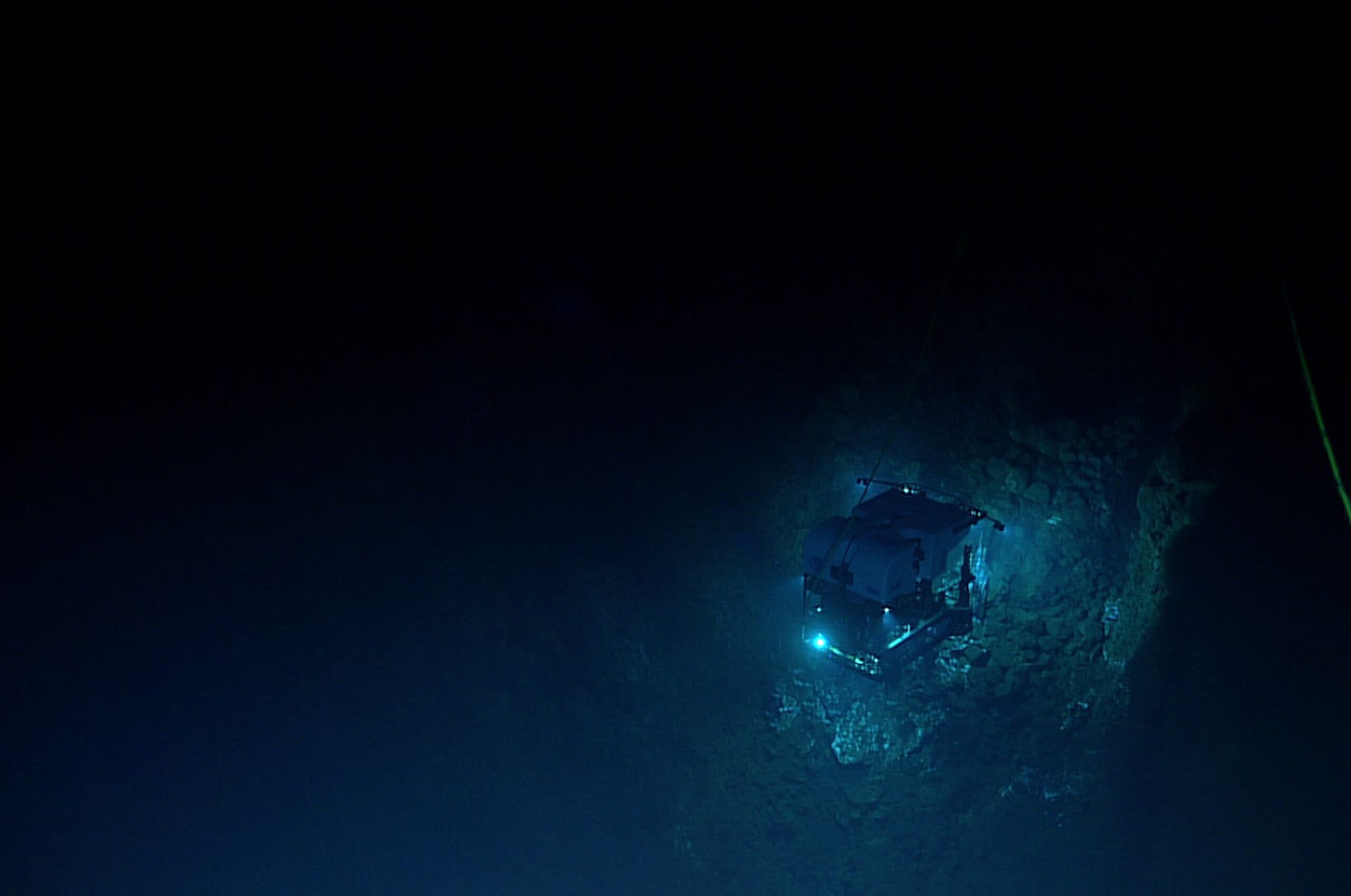 Active Black Smoker Hydrothermal Vent Remotely operated vehicle Deep Discoverer images an active black smoker hydrothermal vent seen near the end of Dive 02 of the second Voyage to the Ridge 2022 expedition. Credit: NOAA Ocean Exploration, Voyage to the Ridge 2022